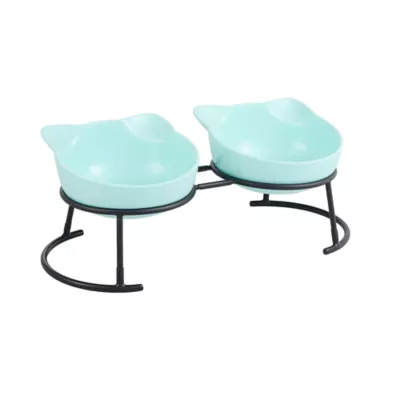 Whisker City® Cat Motif Double Diner Bowls - Image 3