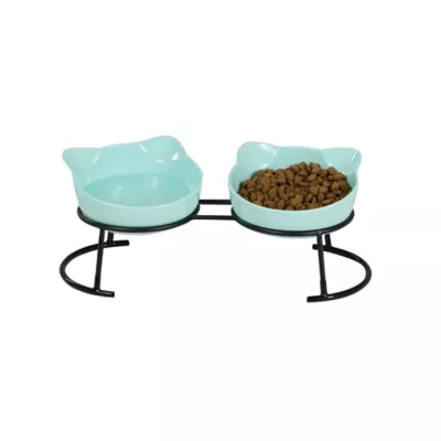 Whisker City® Cat Motif Double Diner Bowls - Image 4