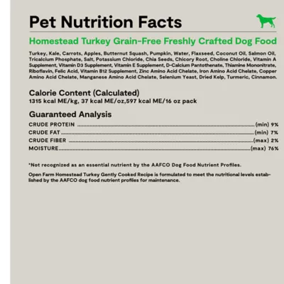 Open Farm Gently Cooked Adult Fresh Dog Food - Grain Free, Turkey - Image 7