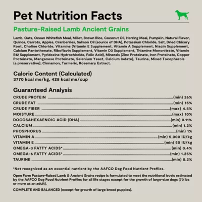 Open Farm With Grain Adult Dry Dog Food - Humanely Raised & Sustainably Sourced, Lamb - Image 7