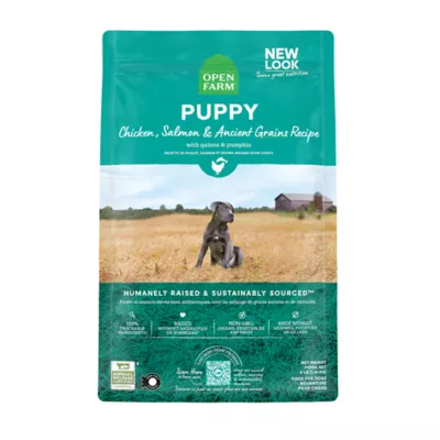 Open Farm With Grain Puppy Dry Dog Food - Humanely Raised & Sustainably Sourced, Chicken & Salmon - Image 1