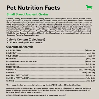 Open Farm With Grain Small Breed Adult Dry Dog Food - Humanely Raised & Sustainably Sourced, Chicken - Image 7