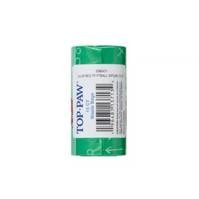 Top Paw® Dog Poop Bags, Football, 15 Count - Image 3