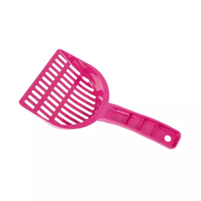 ExquisiCat®  Basic Sifting Litter Scoop W/ Easy to Grip Handle, Compatible W/ Most Litter, Pink - Image 1