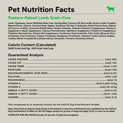 Open Farm Grain Free Adult Dry Dog Food - Humanely Raised & Sustainably Sourced, Lamb - Image 6