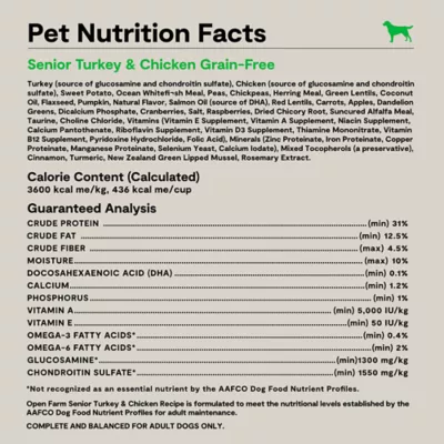 Open Farm Grain Free Senior Dry Dog Food - Humanely Raised & Sustainably Sourced, Turkey & Chicken - Image 7
