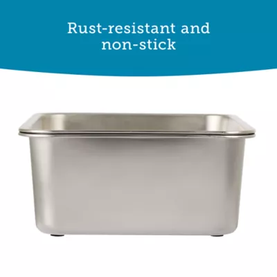 ExquisiCat® Stainless Steel Sifting Litter Box, Durable & Easy-to-Clean Material - Image 4