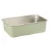 ExquisiCat® Stainless Steel Open Pan Litter Box, Durable & Easy to Clean, Sage image thumbnail 1