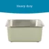 ExquisiCat® Stainless Steel Open Pan Litter Box, Durable & Easy to Clean, Sage image thumbnail 4