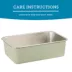 ExquisiCat® Stainless Steel Open Pan Litter Box, Durable & Easy to Clean, Sage image thumbnail 5