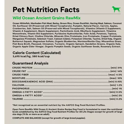 Open Farm RawMix With Grain Adult Dry Dog Food - Wild Ocean - Image 6