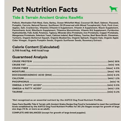 Open Farm RawMix With Grain Adult Dry Dog Food - Tide Terrain - Image 6