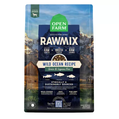 Open Farm RawMix Wild Ocean Recipe Grain Free Adult Dry Dog Food - with Salmon, Whitefish & Rockfish - Image 1