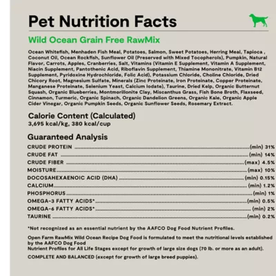 Open Farm RawMix Grain Free Adult Dry Dog Food - Wild Ocean - Image 6