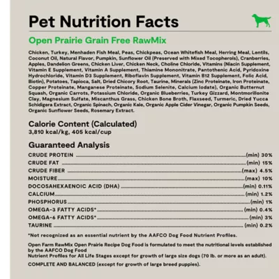 Open Farm RawMix Grain Free Adult Dry Dog Food - Prairie - Image 6