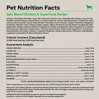 Open Farm Epic Blend High Protein Adult Dry Dog Food - Chicken & Superfood - Image 7