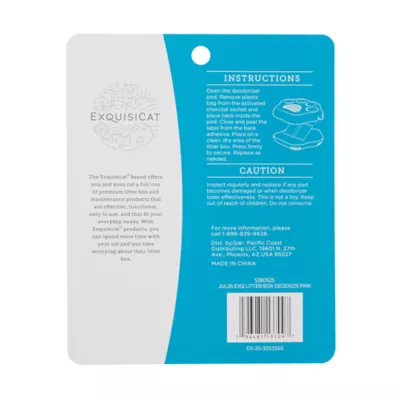 ExquisiCat® Litter Deodorizer W/ Activated Charcoal Formula For 30 Day Odor Control, Hot Pink - Image 5