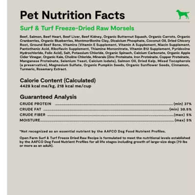 Open Farm Freeze Dried Adult Dry Dog Food - Raw Morsels, Surf & Turf - Image 6