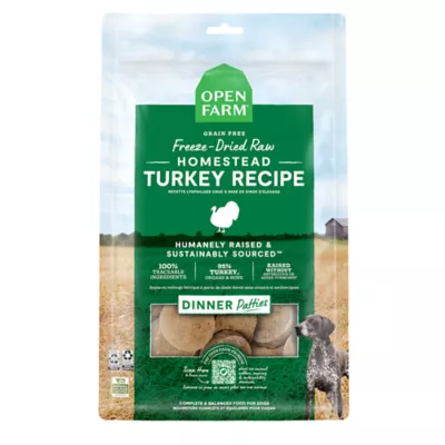 Open Farm Freeze Dried Dinner Patties Adult Dry Dog Food - Turkey, 10.5 OZ - Image 1