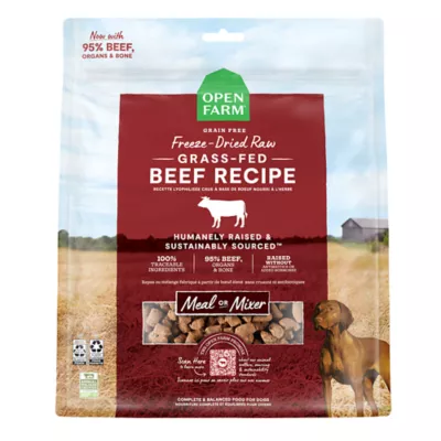 Open Farm Freeze Dried Adult Dry Dog Food - Raw Morsels, Beef - Image 1