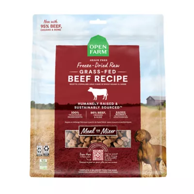 Open Farm Freeze Dried Adult Dry Dog Food - Raw Morsels, Beef - Image 1