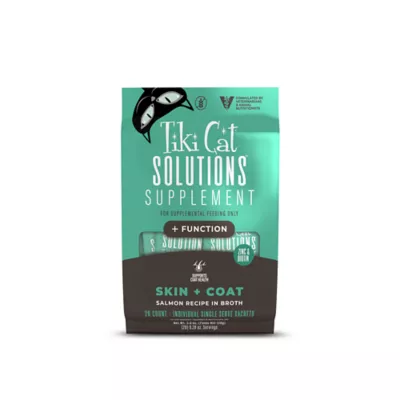 Tiki Cat Solutions Supplement - Grain Free, Skin & Coat, 20 Ct Sachets - Image 1