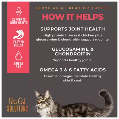 Tiki Cat Solutions Supplements Cat Treats - Mobility, 8 Count - Image 4