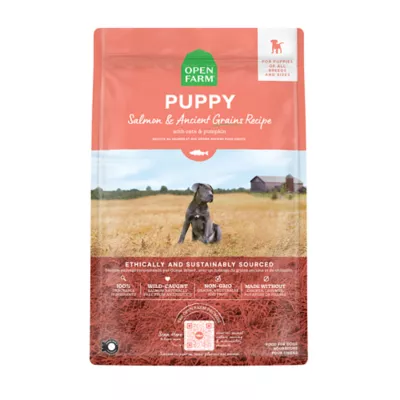 Open Farm With Grain Puppy Dry Dog Food - Humanely Raised & Sustainably Sourced, Salmon - Image 1