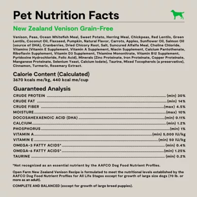 Open Farm Grain Free Adult Dry Dog Food - Humanely Raised & Sustainably Sourced, Venison - Image 7