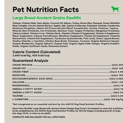 Open Farm RawMix With Grain Large Breed Adult Dry Dog Food - Chicken - Image 6