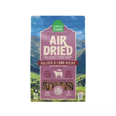 Open Farm Air Dried Adult Dry Dog Food - Bone Broth Infused, Pollock & Lamb - Image 1