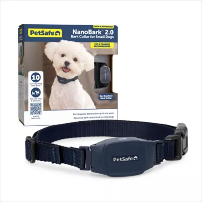 PetSafe Dog NanoBark 2.0 Bark Collar, for Small Dogs, Lightweight, Adjustable 4-15" Neck, in Blue - Image 2