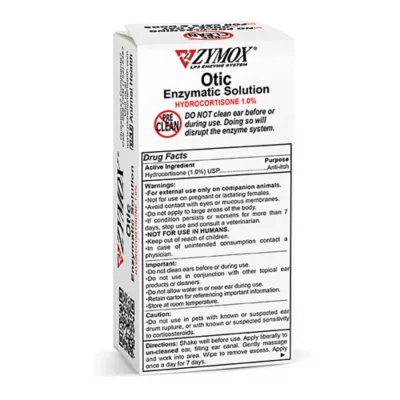 Product Zymox Otic Dog & Cat Ear Infection Treatment with Hydrocortisone, 1.25 FL OZ