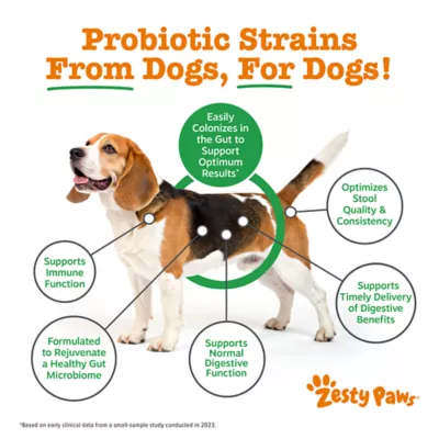 Zesty Paws Vet Strength Native Canine Probiotic Dog Powder Supplement, Gut & Digestive Health, 25ct - Image 3
