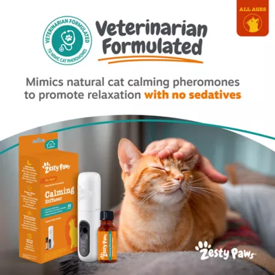 Zesty Paws Cat Calming Diffuser Kit, 30-Day Supply, Plug-In with 1 oz Refill - Image 2