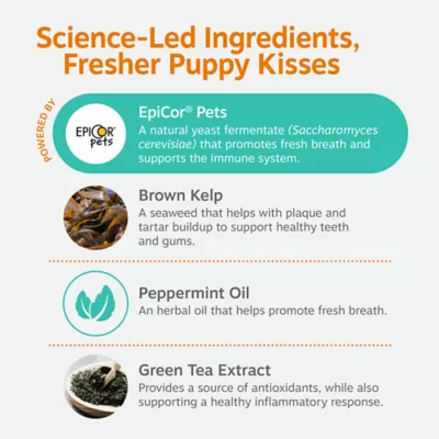 Zesty Paws Clean Breath Bites Dog Dental Supplement, Supports Healthy Teeth, Peppermint, 120 Ct - Image 4