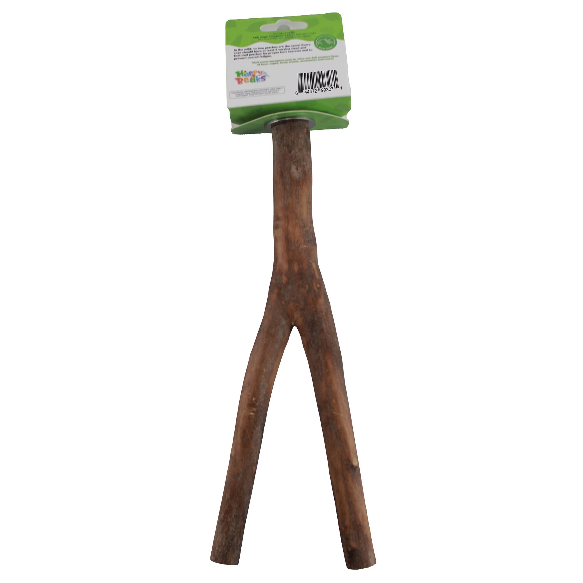 A&E Forked Natural Wood Perch - Natural Wood Bird Cage Perch - thumbnail 2