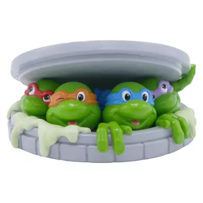 TMNT Turtles Emerging from Sewer Terrarium Ornament - Image 1