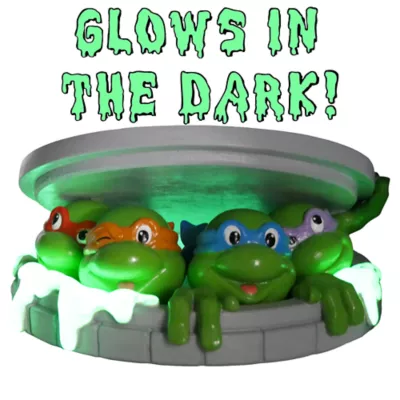 TMNT Turtles Emerging from Sewer Terrarium Ornament - Image 2