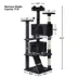 Yaheetech Cat Multilevel Cactus Themed Tree Tower - Green, 62.5 in image thumbnail 3