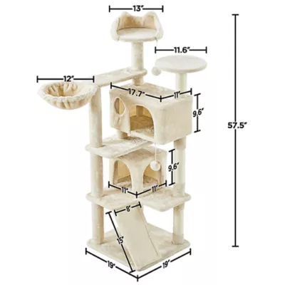 Yaheetech Cat Tree, 57 in - Image 3