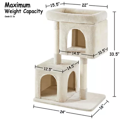 Yaheetech Cat Tree, 33 in - Image 3