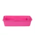 ExquisiCat® Large Cat Open Pan Litter Box W/ Durable Plastic Material & Enlarged Rim, Pink image thumbnail 2