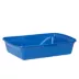 ExquisiCat® Large Cat Open Pan Litter Box W/ Durable Plastic Material & Enlarged Rim, Blue image thumbnail 1