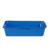 ExquisiCat® Large Cat Open Pan Litter Box W/ Durable Plastic Material & Enlarged Rim, Blue image thumbnail 2