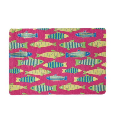 Exquisicat® Cat Scatter Control Litter Mat, Fish, Large - Image 1