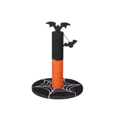 Thrills & Chills® Bat Cat Scratching Post, Dangling Toy Included, 13.3 IN L X 13.3 IN W X 17.7 IN H - Image 2