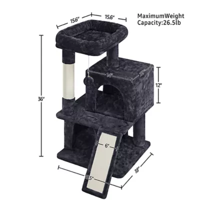 Yaheetech Cat Tree, 36 in - Image 3