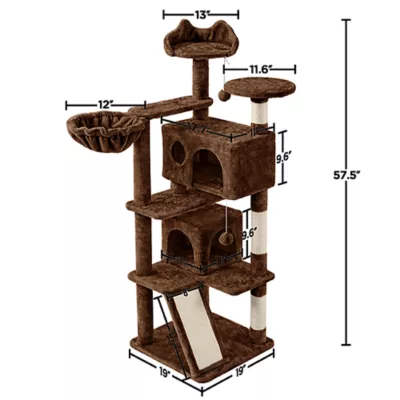 Yaheetech Cat Tree, 57 in - Image 3