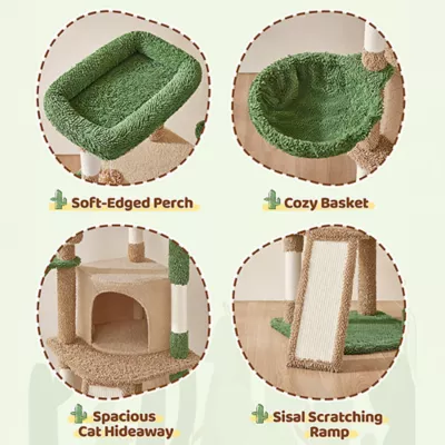 Product Yaheetech Cat Tree, Cactus Shape
